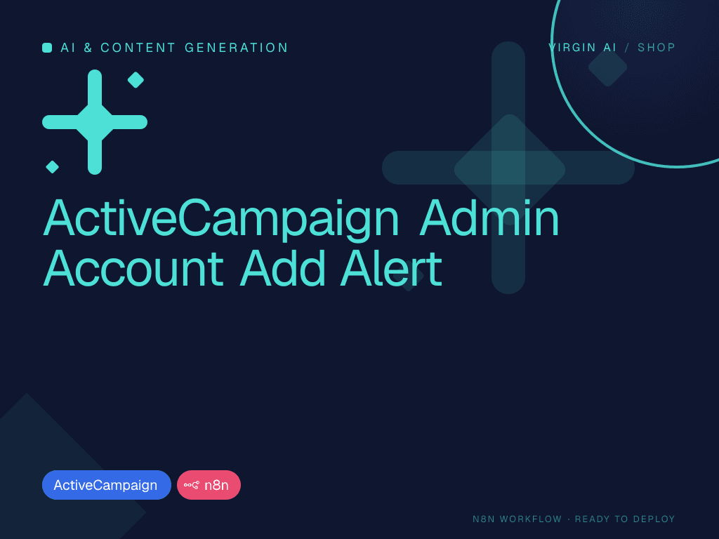 ActiveCampaign Admin Account Add Alert