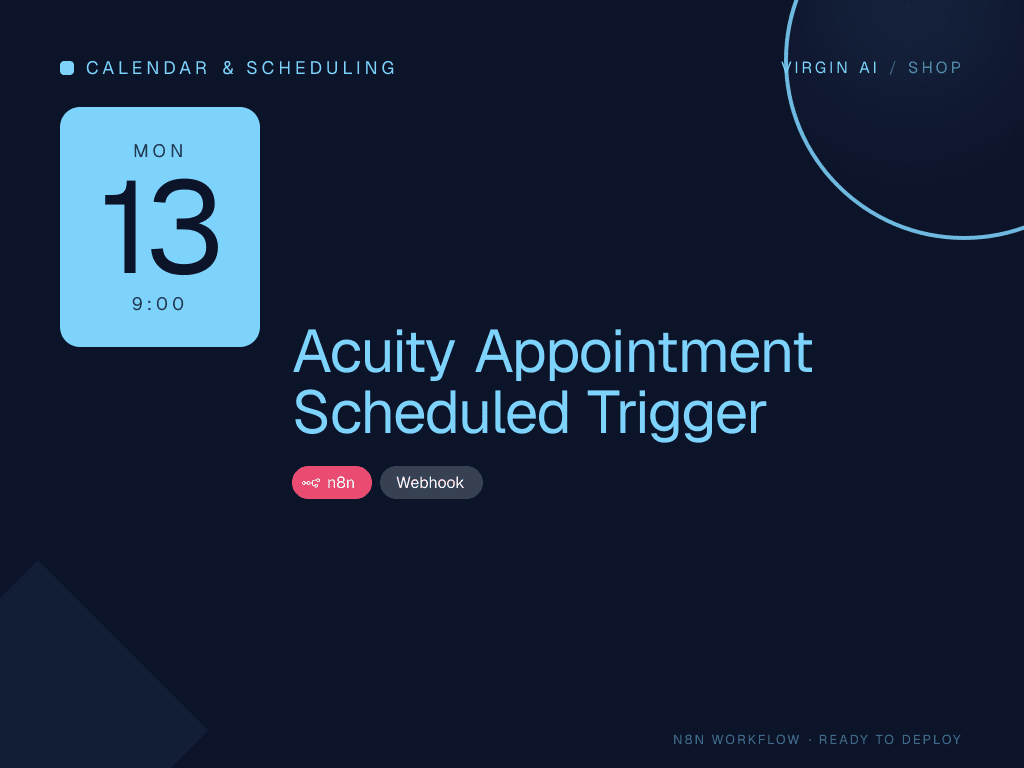 Acuity Appointment Scheduled Trigger