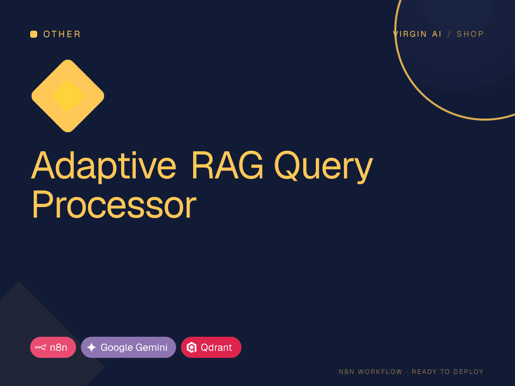Adaptive RAG Query Processor
