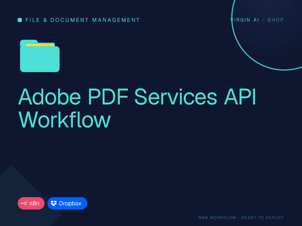 Adobe PDF Services API Workflow