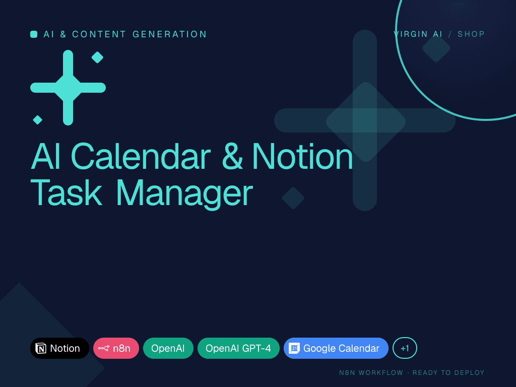 AI Calendar & Notion Task Manager
