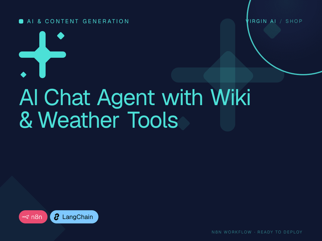 AI Chat Agent with Wiki & Weather Tools