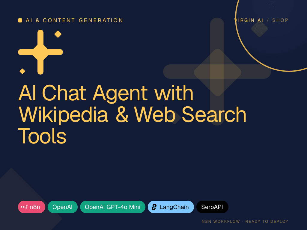 AI Chat Agent with Wikipedia & Web Search Tools