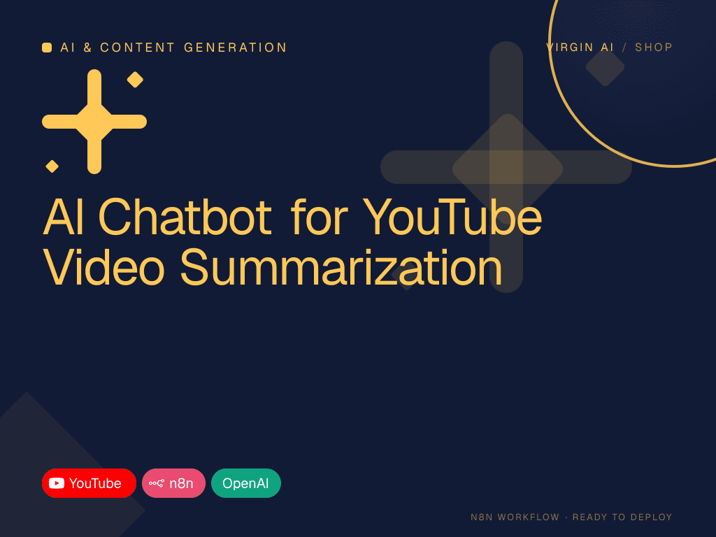 AI Chatbot for YouTube Video Summarization