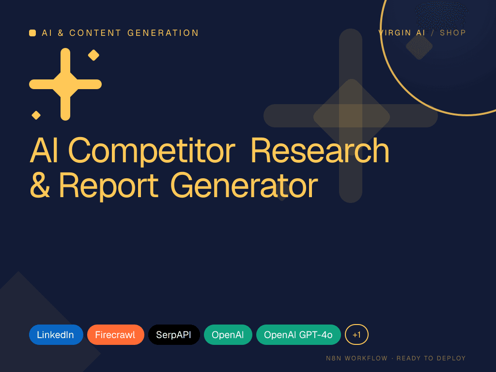 AI Competitor Research & Report Generator