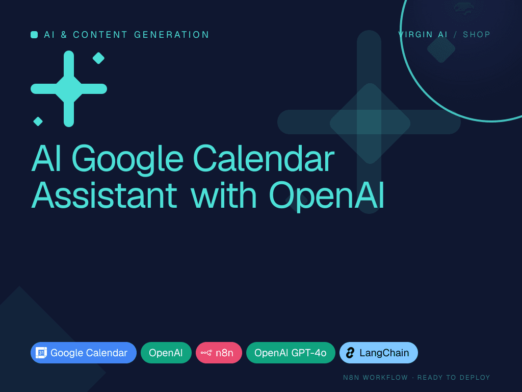 AI Google Calendar Assistant with OpenAI