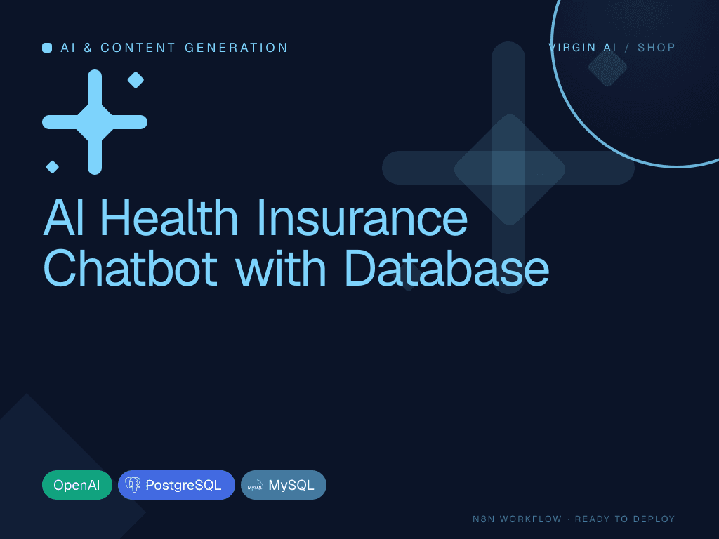 AI Health Insurance Chatbot with Database