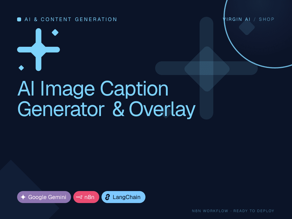 AI Image Caption Generator & Overlay