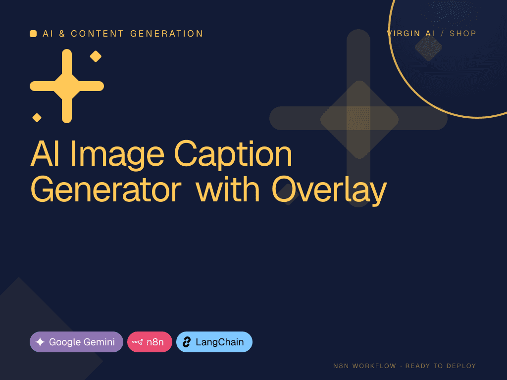AI Image Caption Generator with Overlay