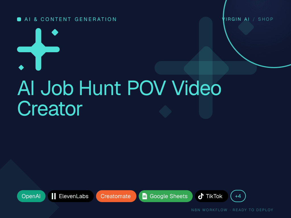 AI Job Hunt POV Video Creator