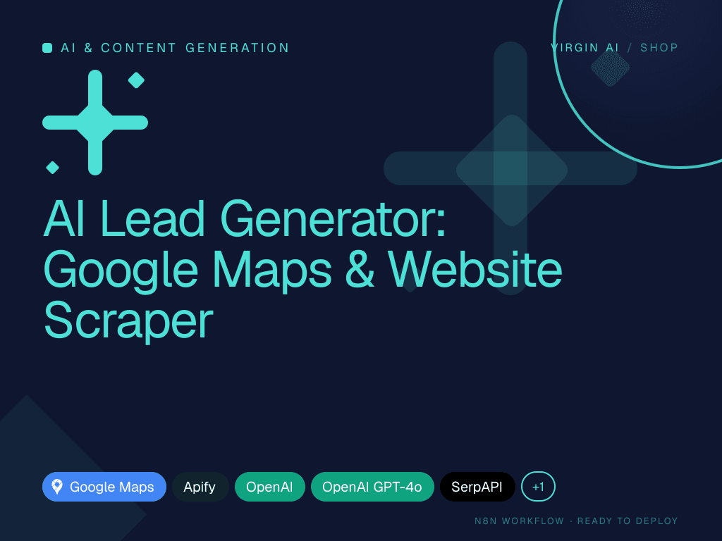 AI Lead Generator: Google Maps & Website Scraper