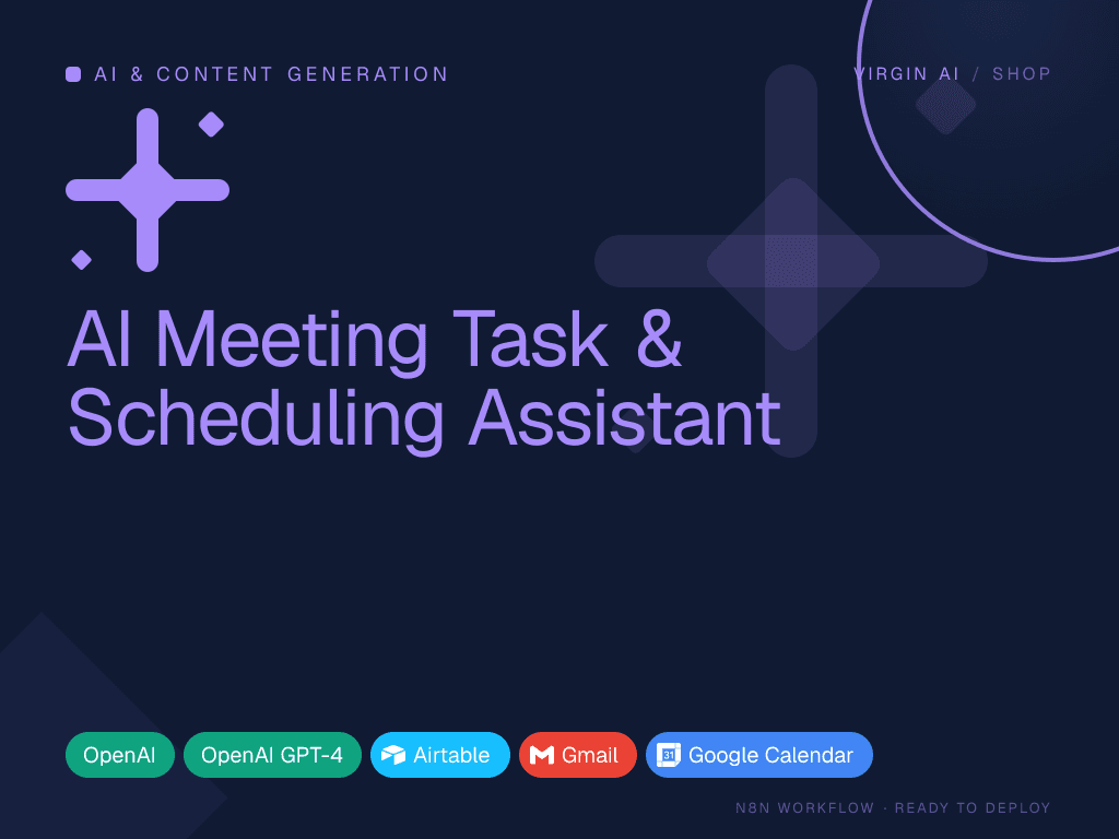 AI Meeting Task & Scheduling Assistant