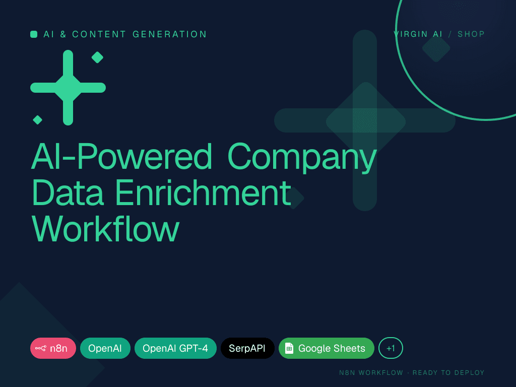 AI-Powered Company Data Enrichment Workflow