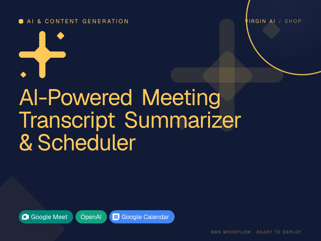 AI-Powered Meeting Transcript Summarizer & Scheduler