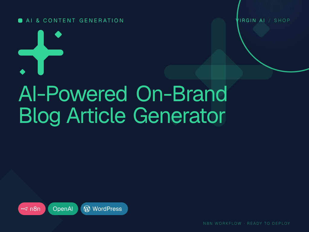 AI-Powered On-Brand Blog Article Generator