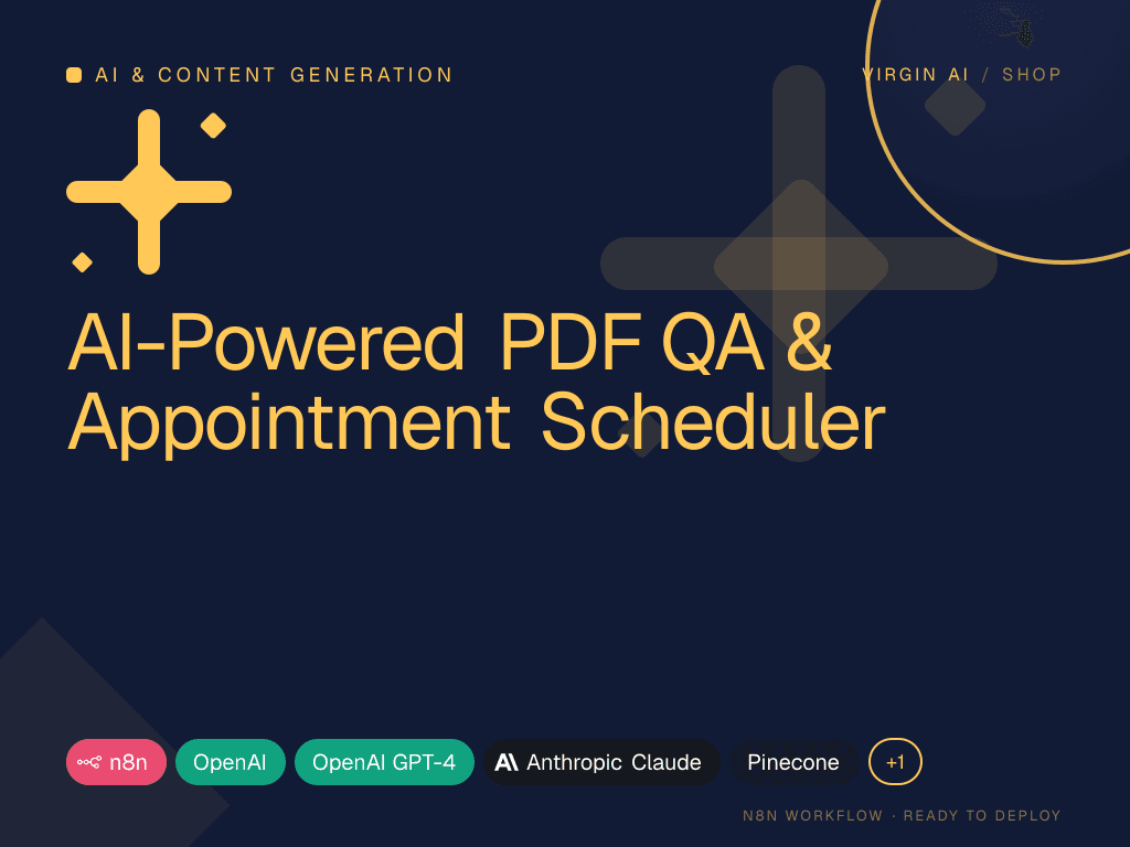 AI-Powered PDF QA & Appointment Scheduler