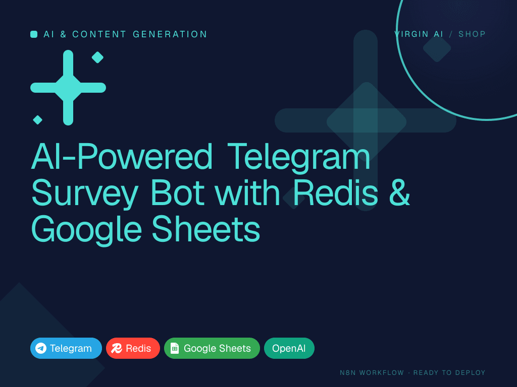 AI-Powered Telegram Survey Bot with Redis & Google Sheets