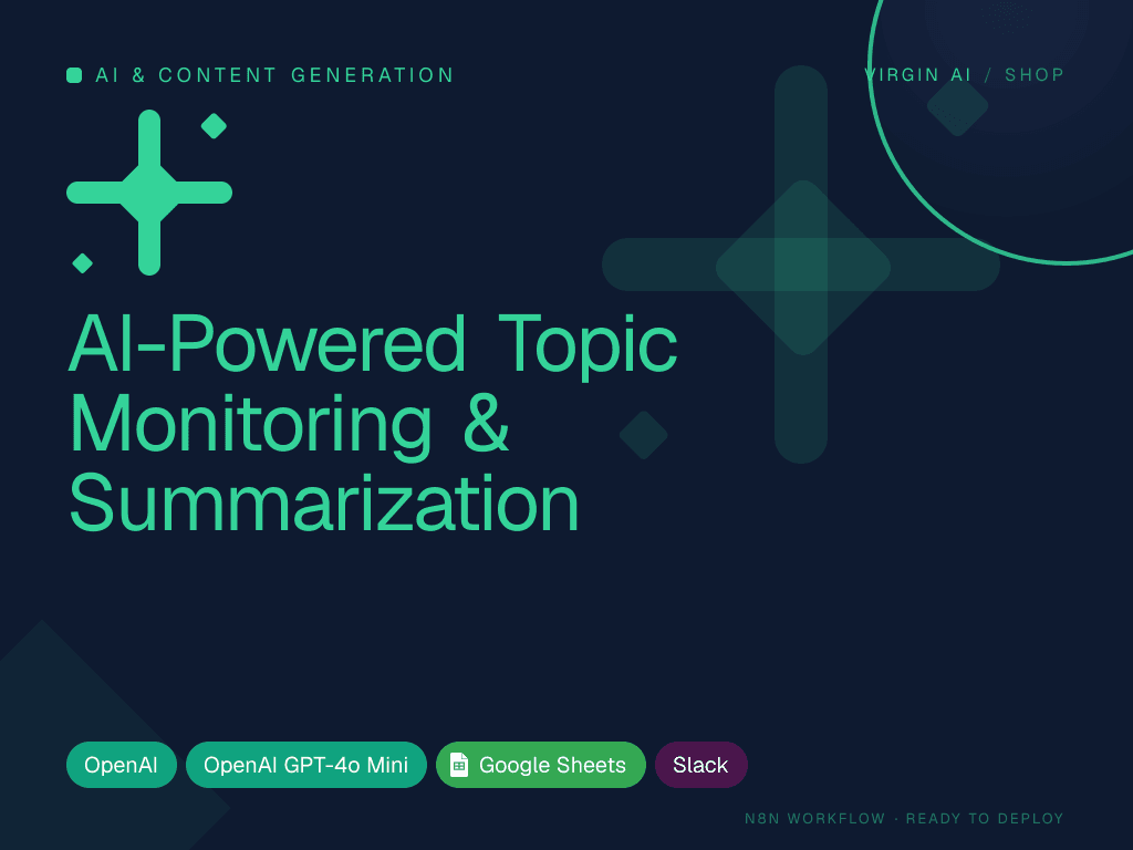 AI-Powered Topic Monitoring & Summarization