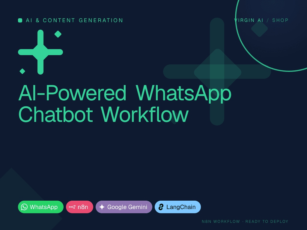 AI-Powered WhatsApp Chatbot Workflow