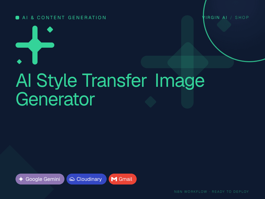 AI Style Transfer Image Generator