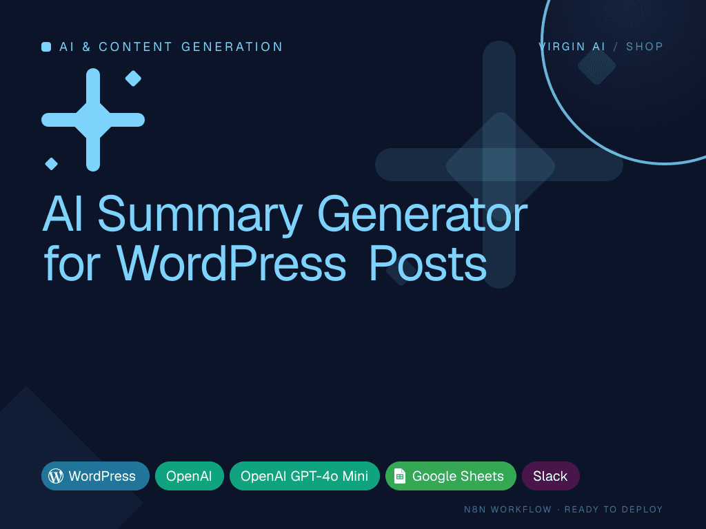 AI Summary Generator for WordPress Posts