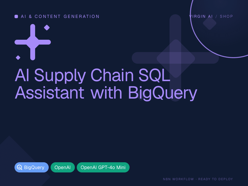 AI Supply Chain SQL Assistant with BigQuery