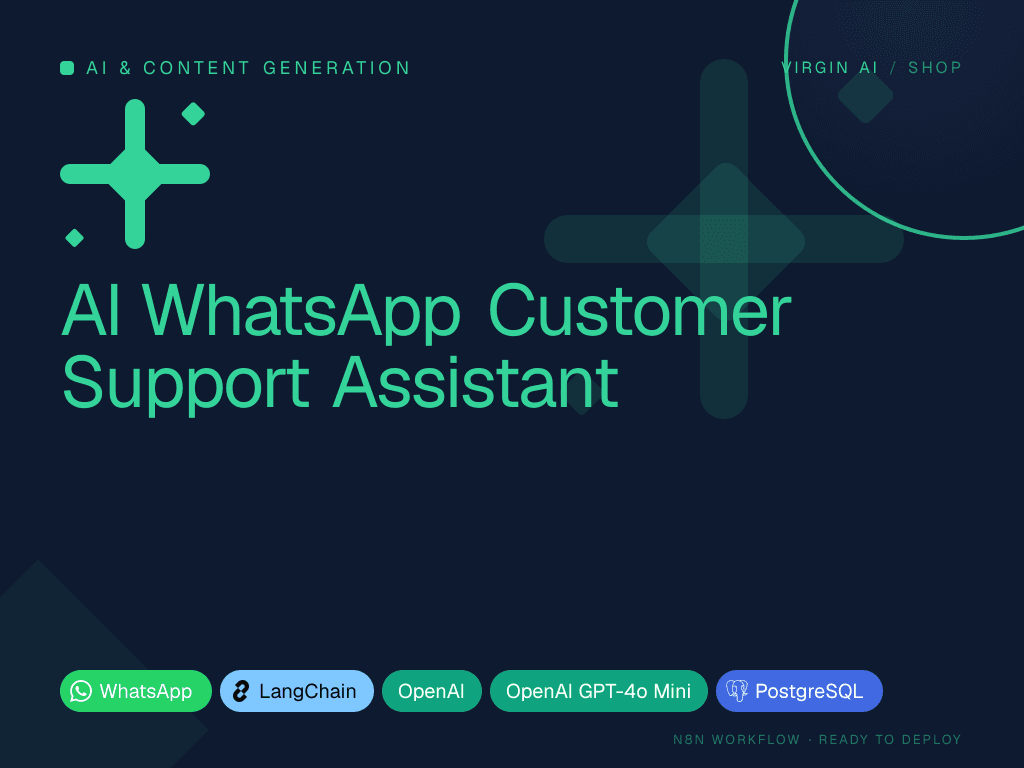 AI WhatsApp Customer Support Assistant