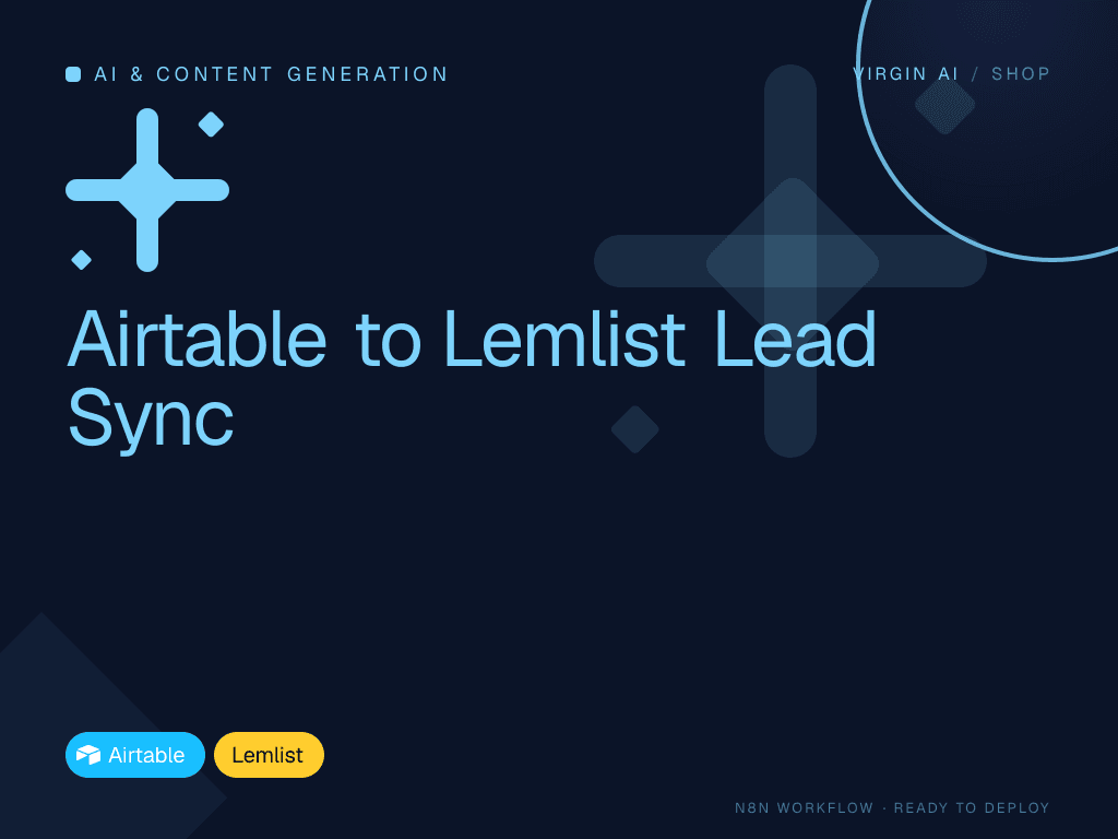 Airtable to Lemlist Lead Sync