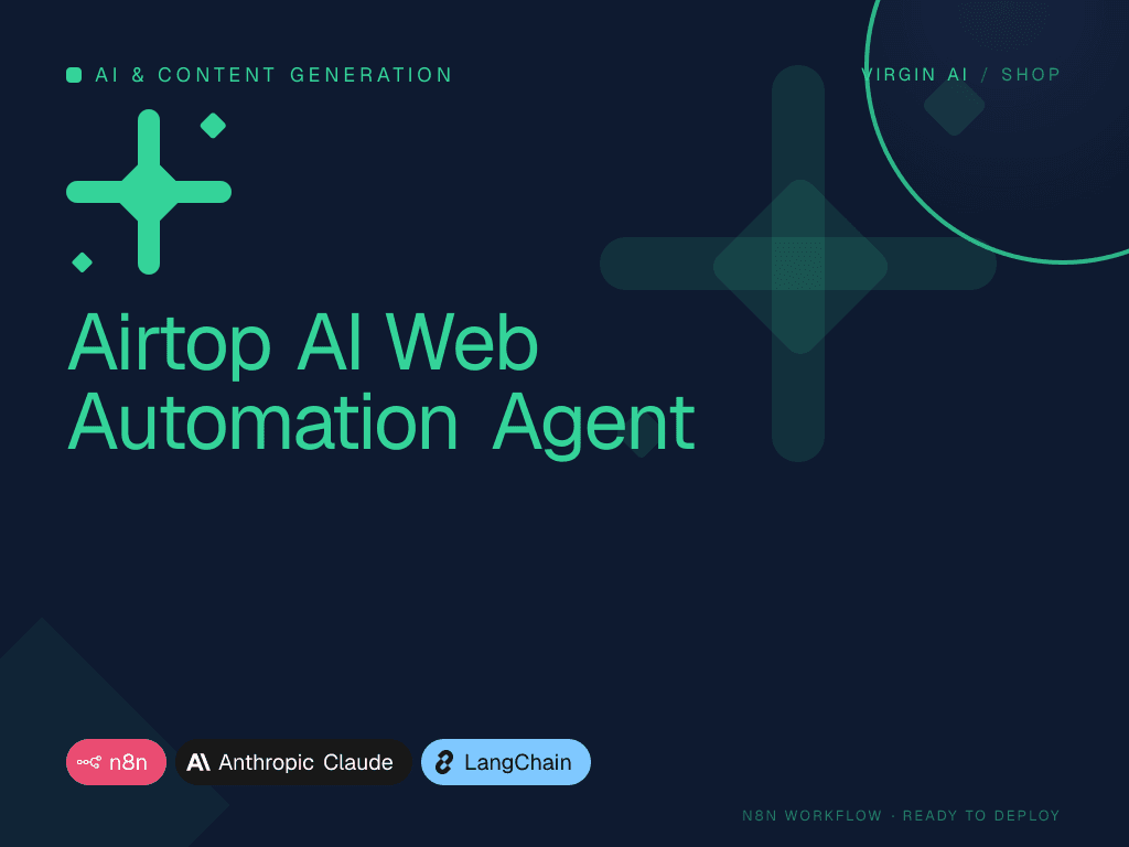 Airtop AI Web Automation Agent