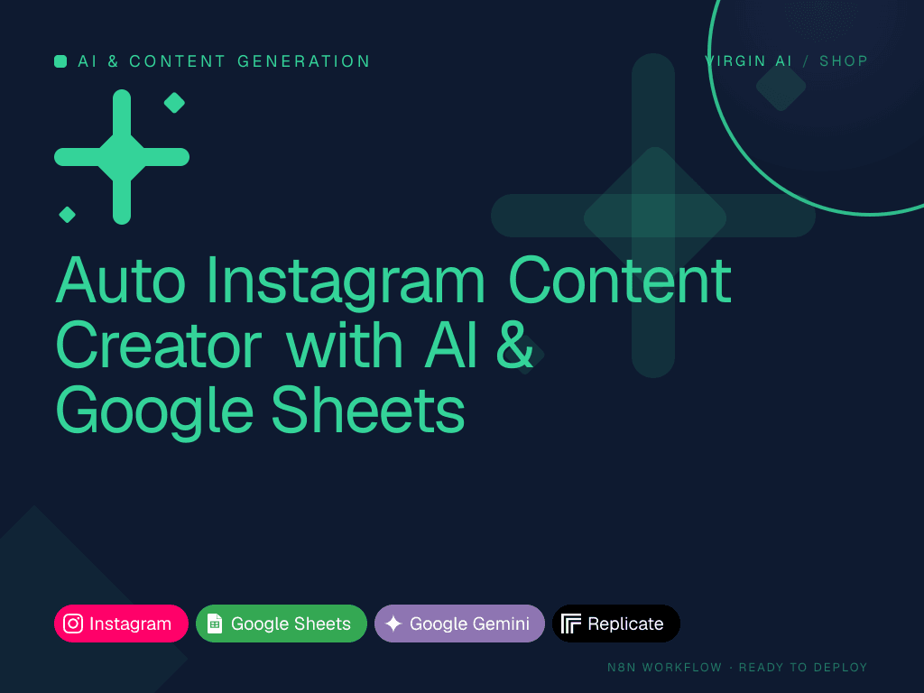 Auto Instagram Content Creator with AI & Google Sheets