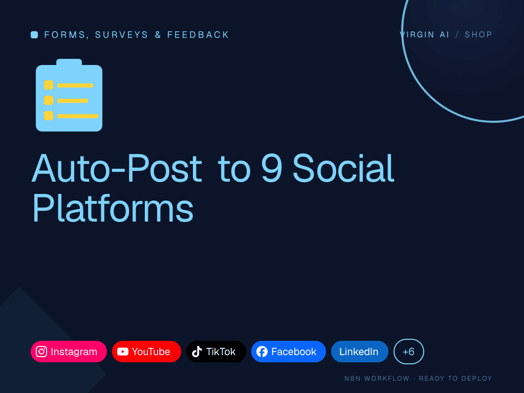 Auto-Post to 9 Social Platforms