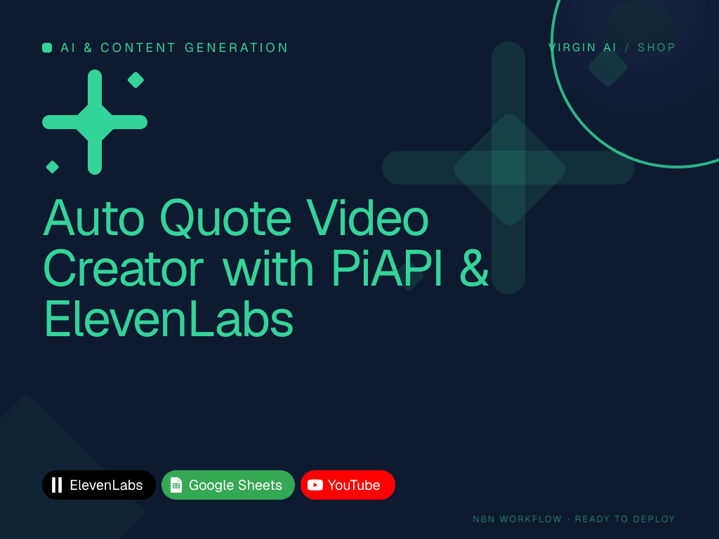 Auto Quote Video Creator with PiAPI & ElevenLabs