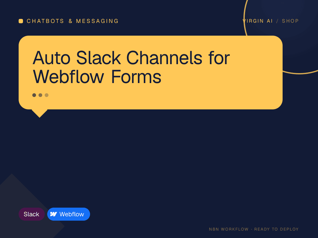 Auto Slack Channels for Webflow Forms