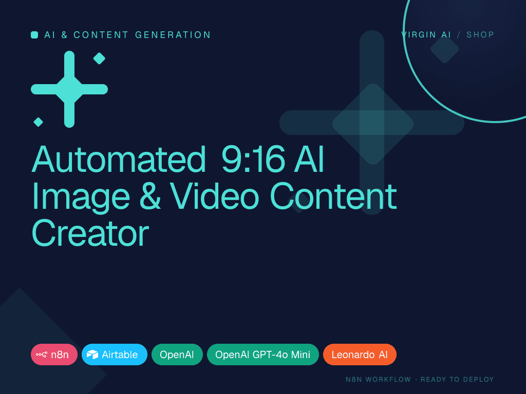 Automated 9:16 AI Image & Video Content Creator