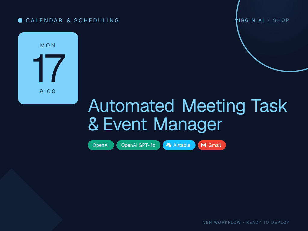 Automated Meeting Task & Event Manager