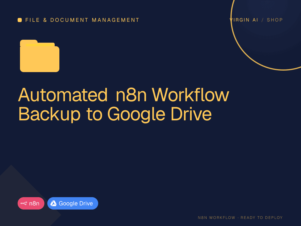 Automated n8n Workflow Backup to Google Drive
