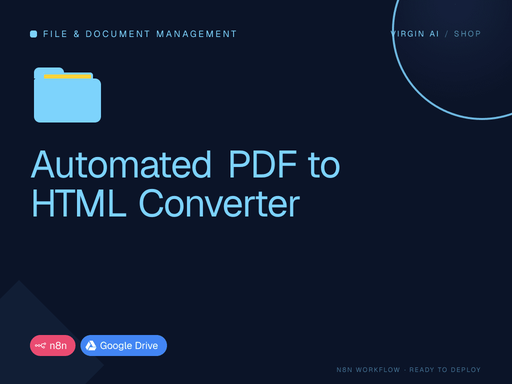 Automated PDF to HTML Converter
