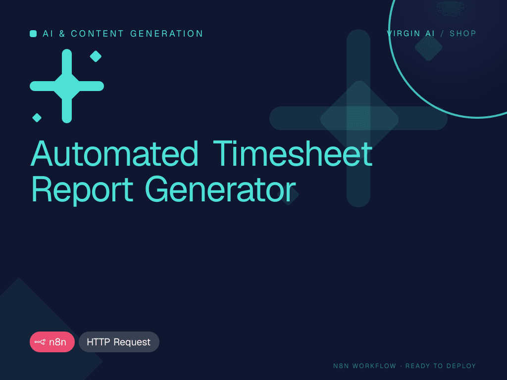 Automated Timesheet Report Generator