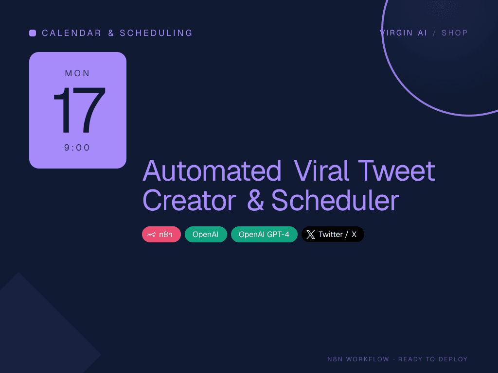 Automated Viral Tweet Creator & Scheduler