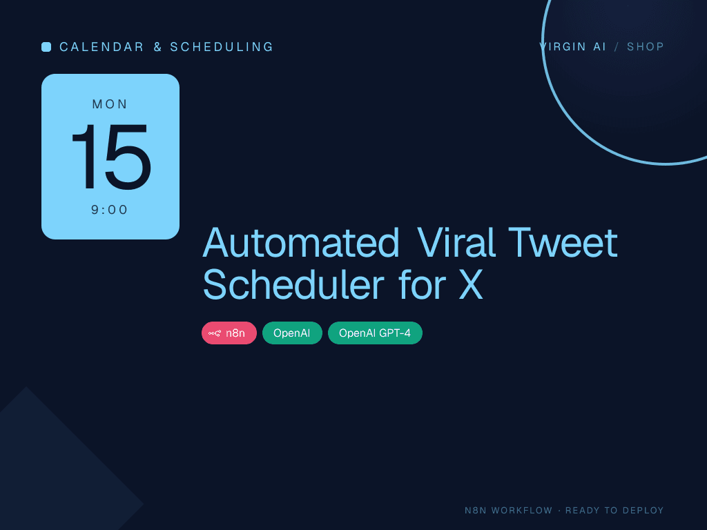 Automated Viral Tweet Scheduler for X