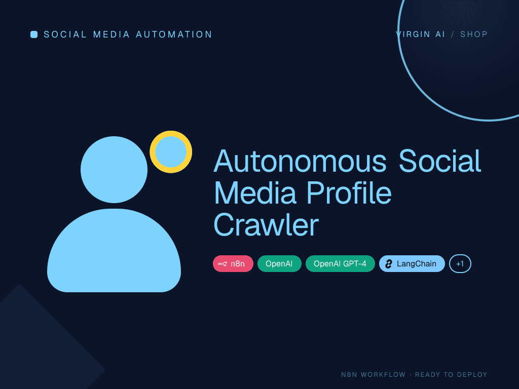 Autonomous Social Media Profile Crawler