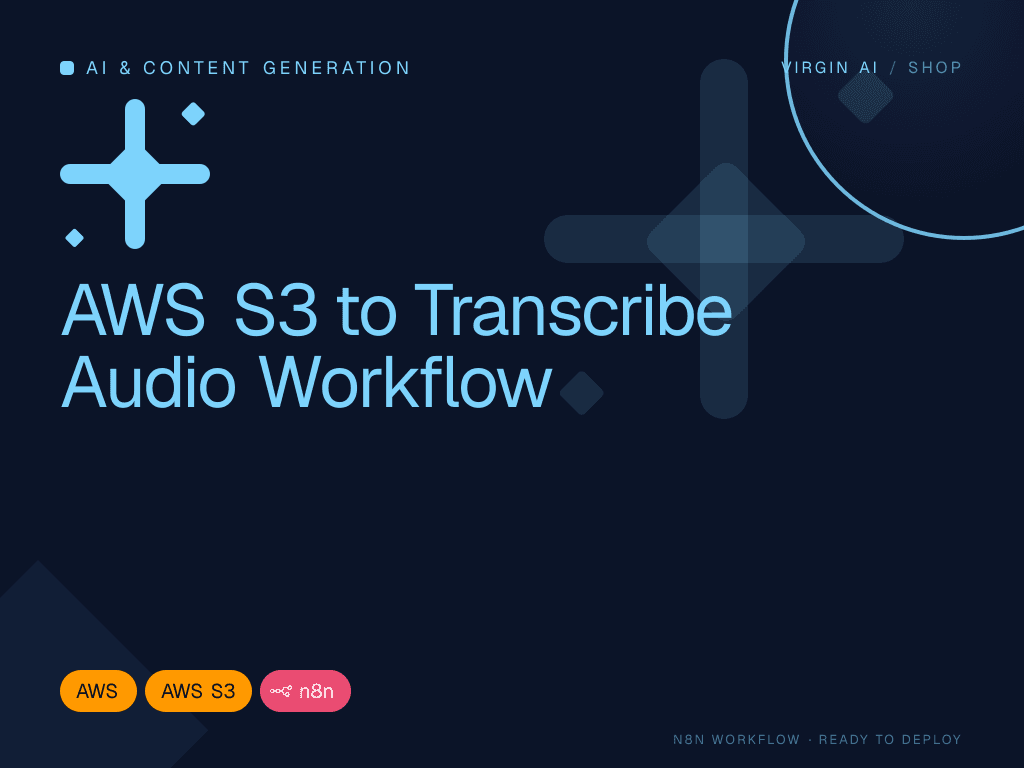 AWS S3 to Transcribe Audio Workflow