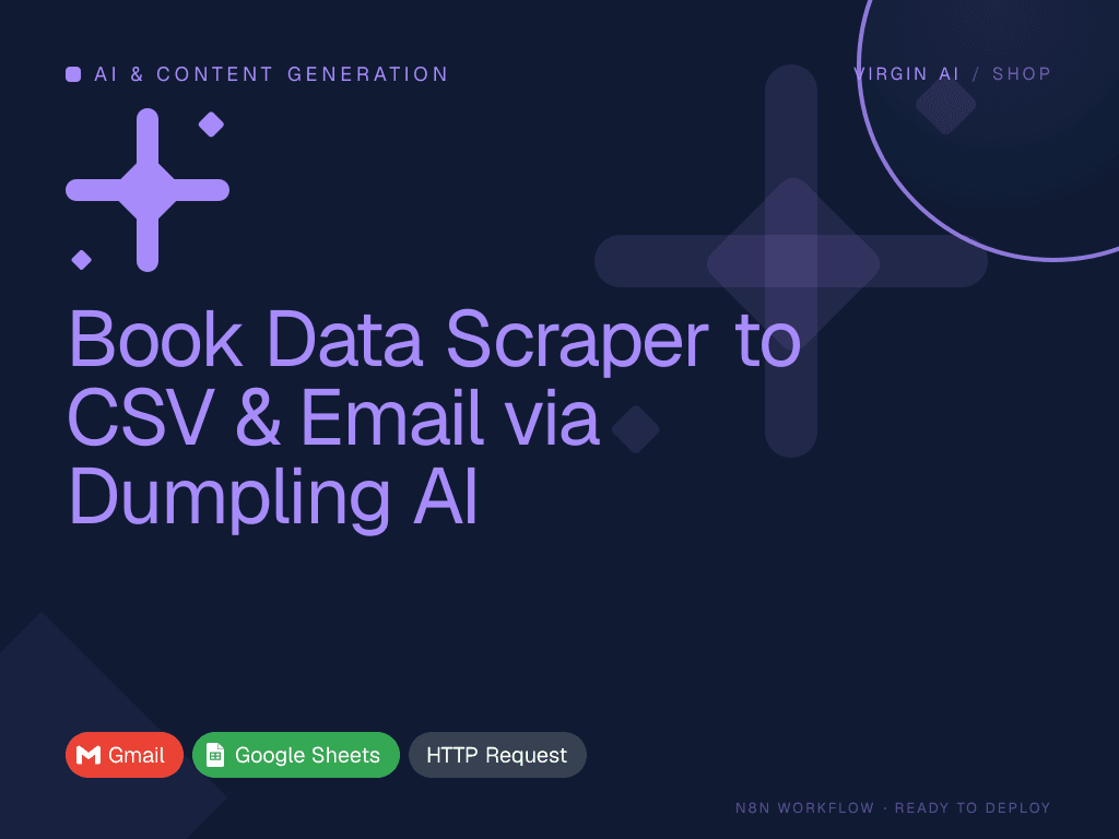 Book Data Scraper to CSV & Email via Dumpling AI