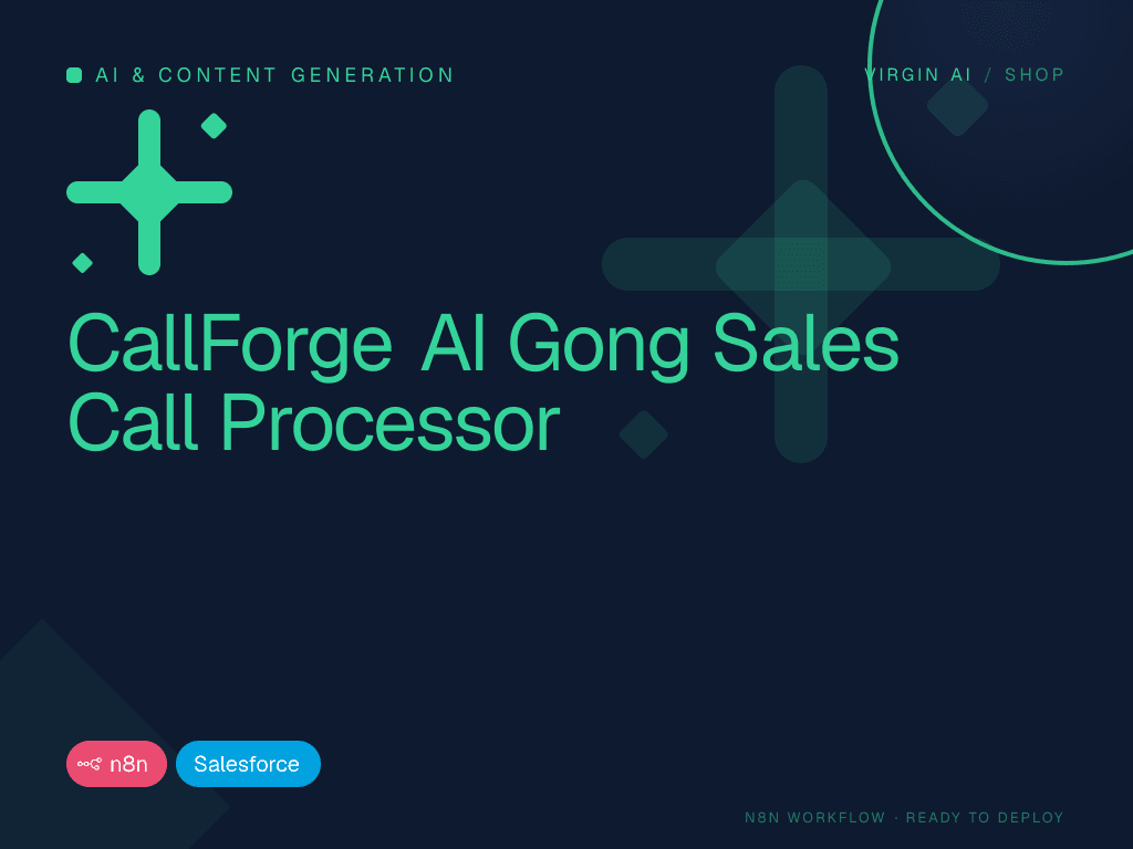 CallForge AI Gong Sales Call Processor