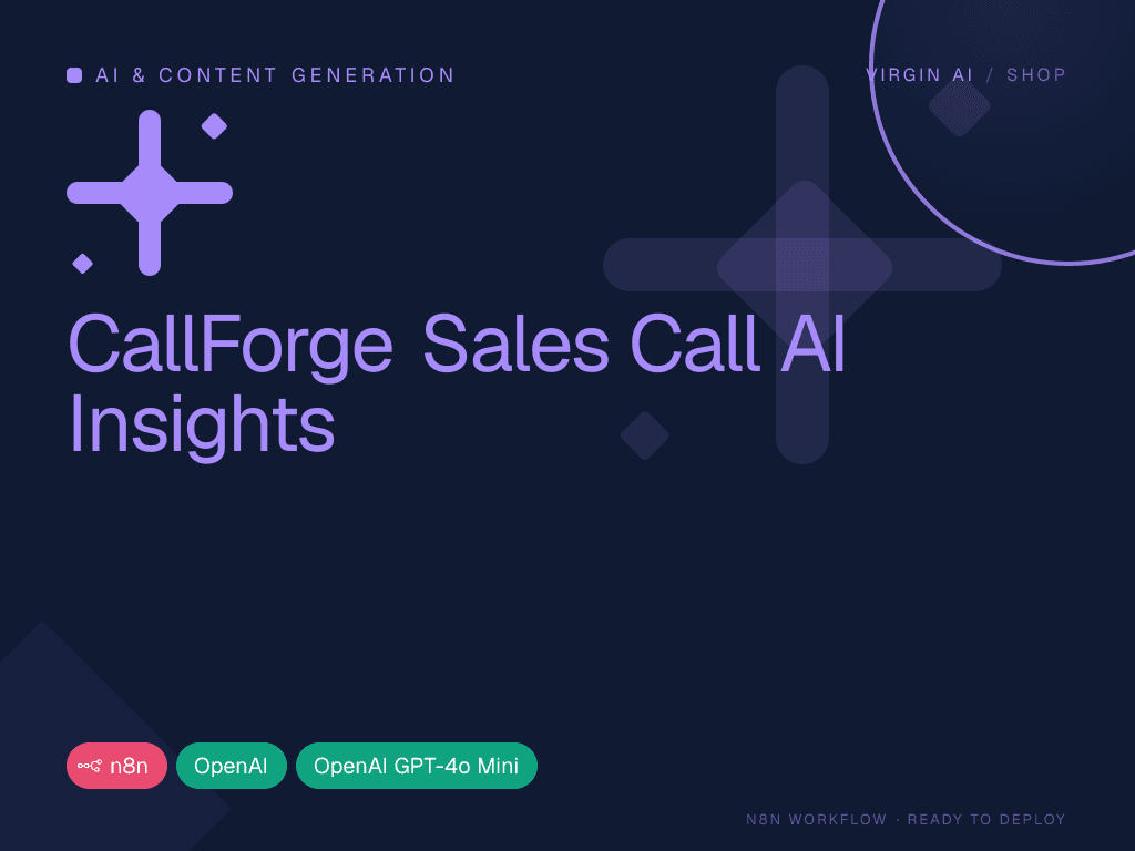 CallForge Sales Call AI Insights