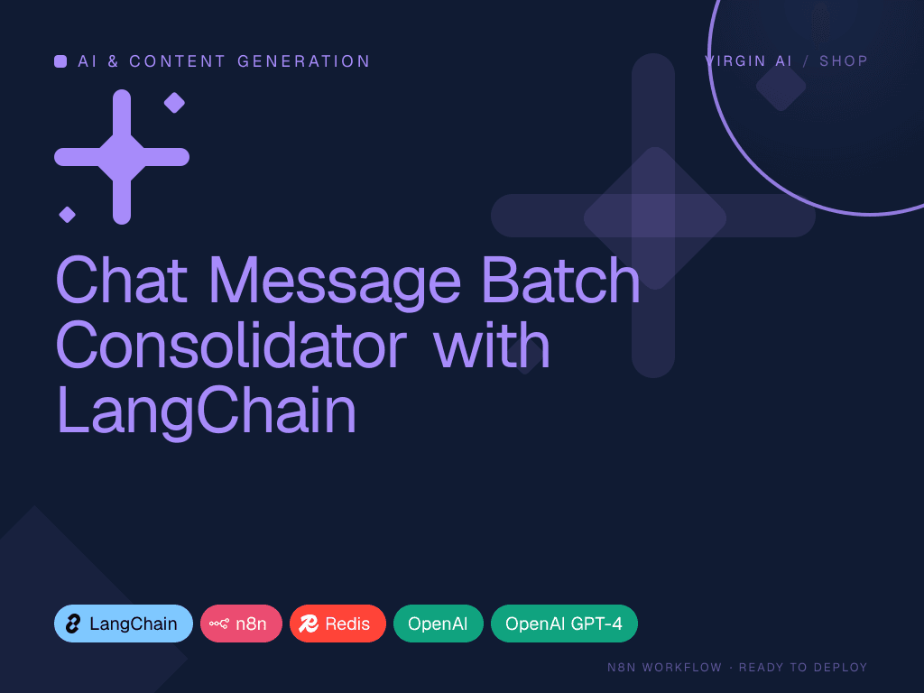 Chat Message Batch Consolidator with LangChain
