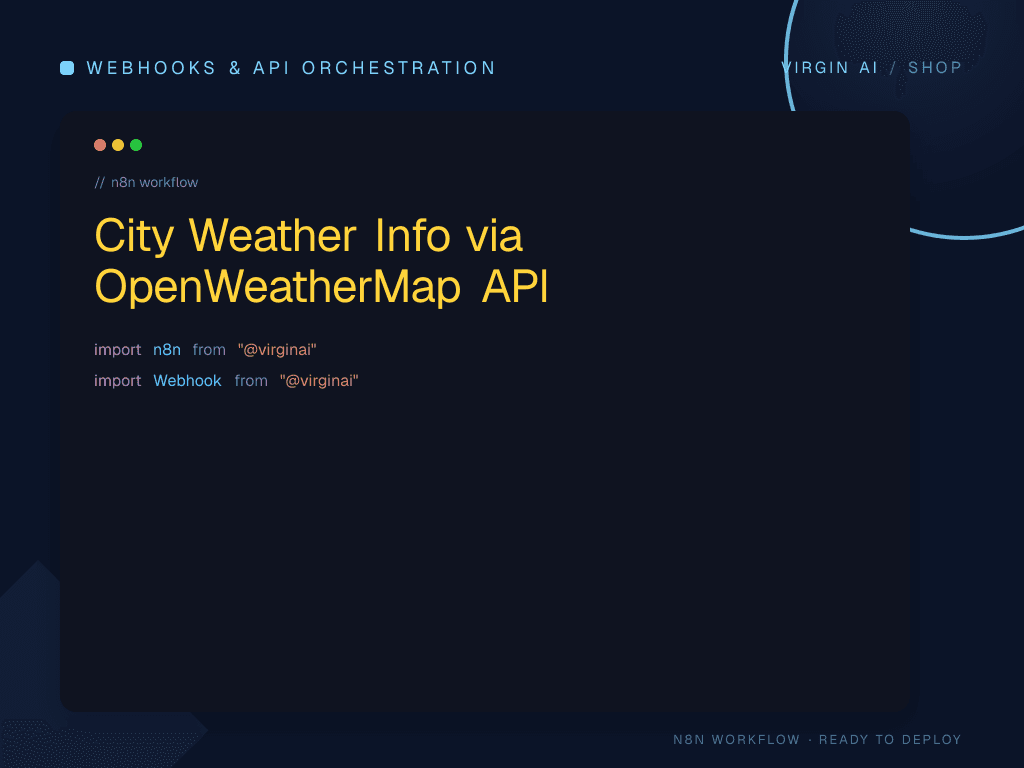 City Weather Info via OpenWeatherMap API