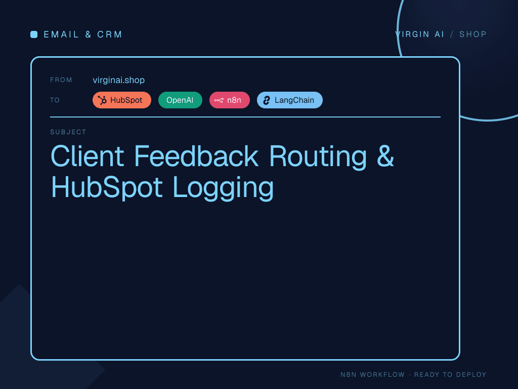 Client Feedback Routing & HubSpot Logging