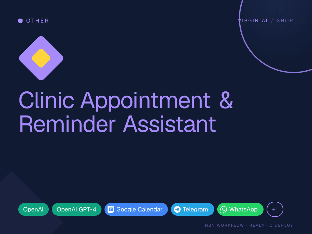 Clinic Appointment & Reminder Assistant