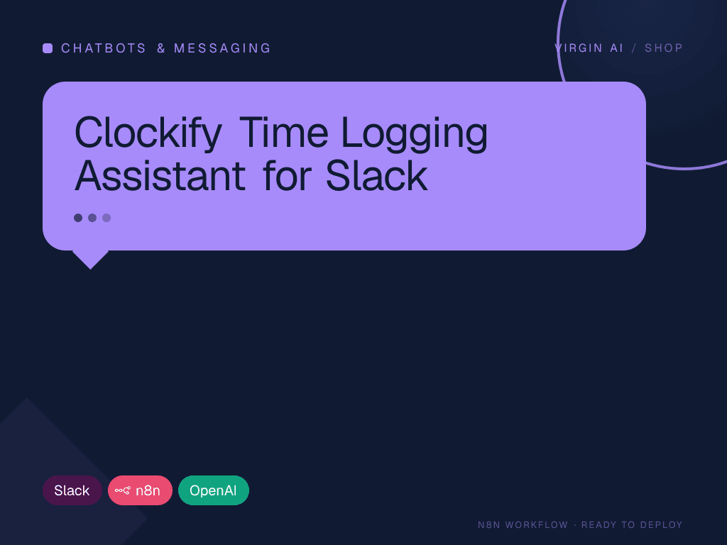 Clockify Time Logging Assistant for Slack